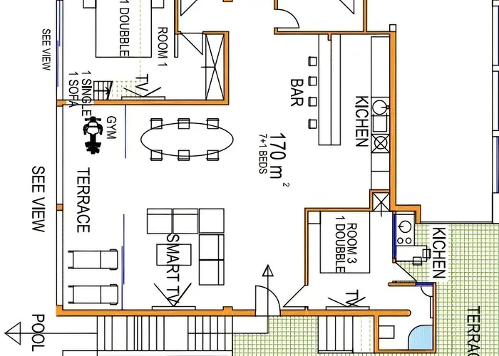 Bella Vista House Apartments, Hot Pool And Jacuzzi Appartement